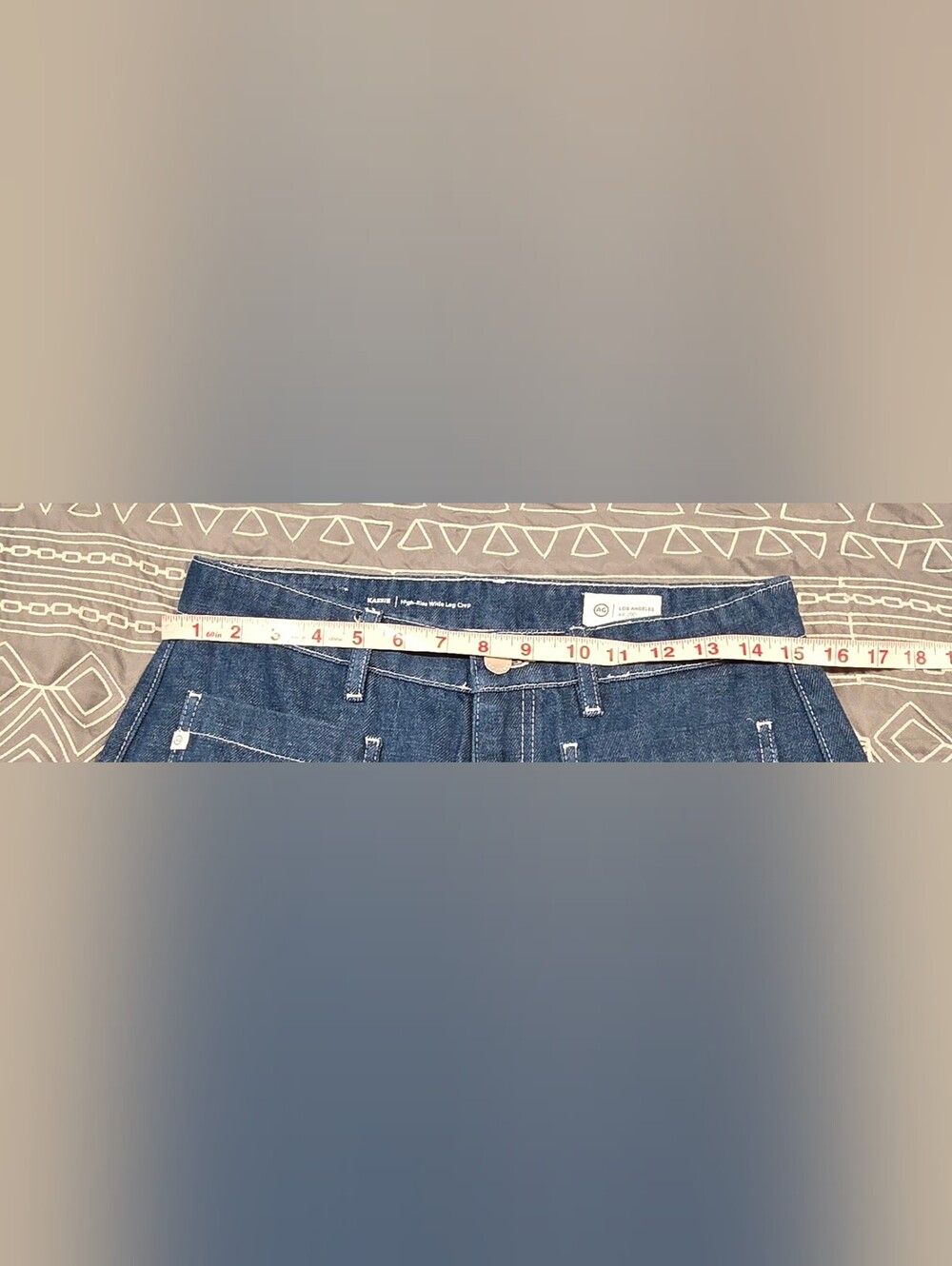 Adriano Goldschmied Kassie High Rise Wide Leg Crop Jeans Size 27 - Picture 5 of 8